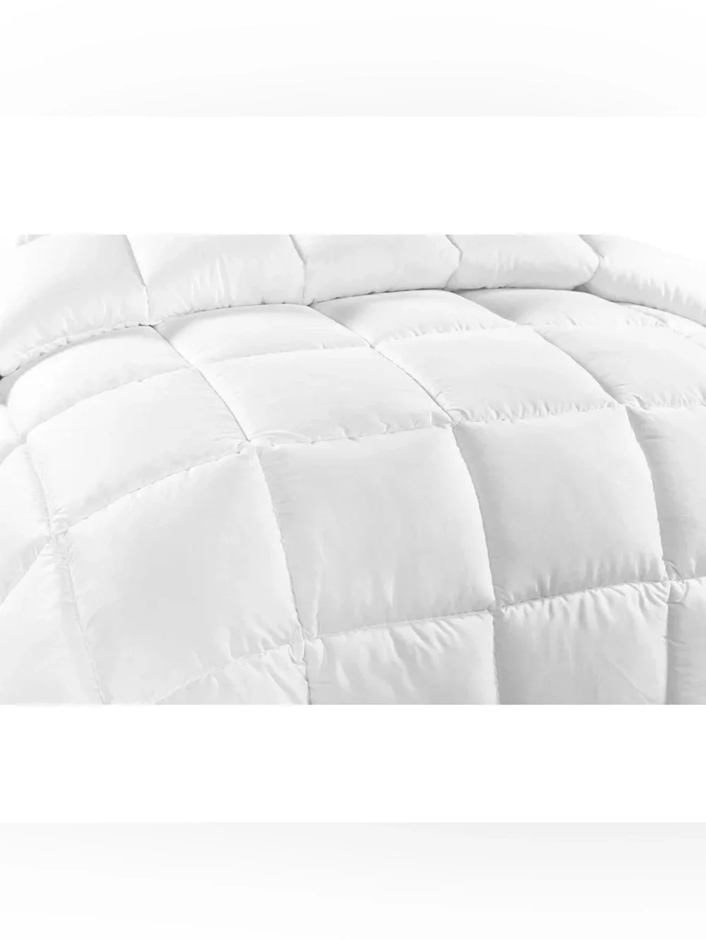 3 piece Queen White Down Alternative Comforter - White